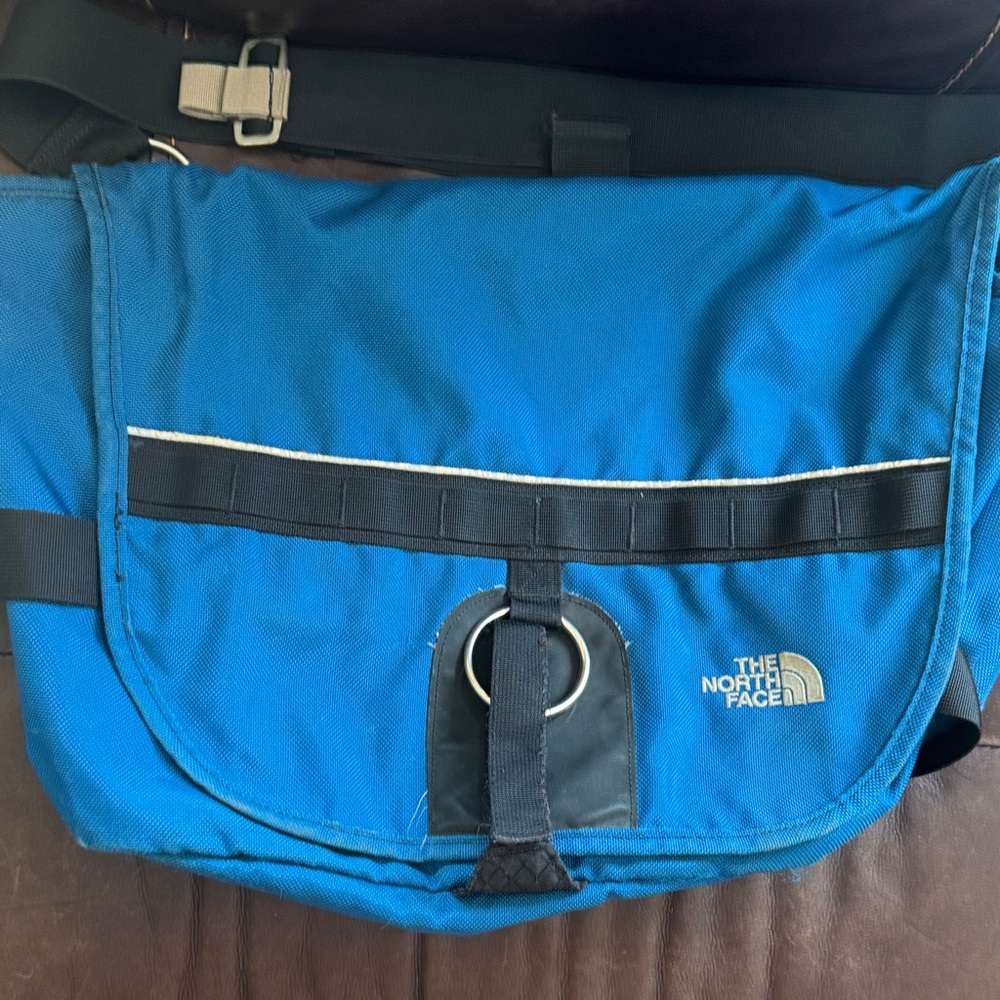 Classic The North Face Vibrant Blue Messenger Bag